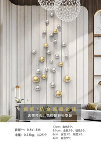 Nordic Stereo Resin Background Wall Decor Ball Living Room Decor Ball Home Accessories Hotel Commercial Space Shop Wall Hanging