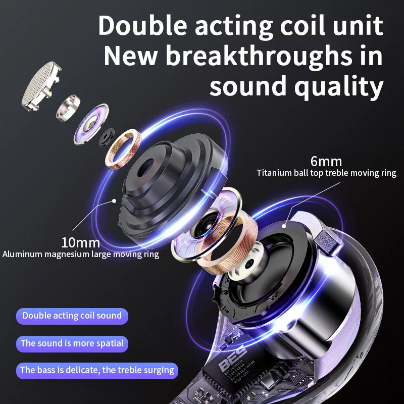 GreatWall 5.3 new version high-quality call wireless headset portable exercise sports game wireless headset