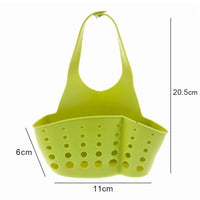 Home Storage Drain Basket Kitchen Sink Holder Adjustable Soap Sponge Shlf Hanging Drain Basket Bag Kitchen Accessories 2030